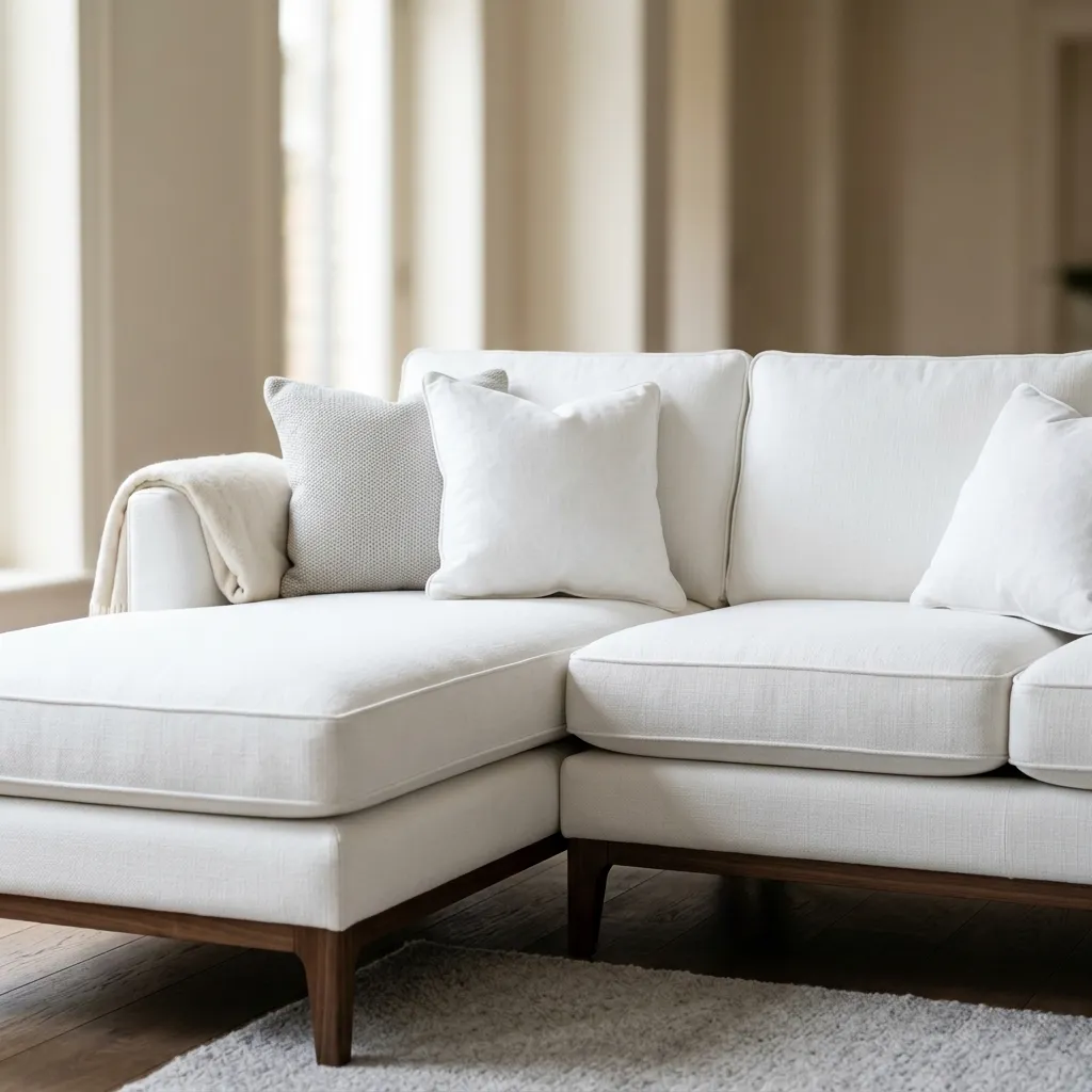 Small L-Shaped Sofa Cleaning