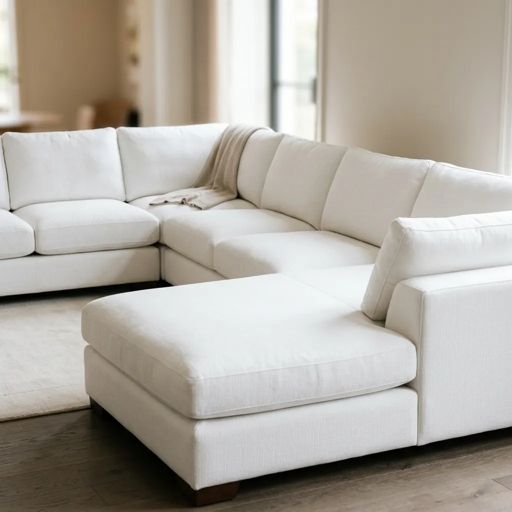 Large L-Shaped Sofa Cleaning