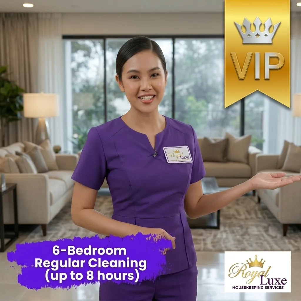 6-Bedroom Regular Cleaning (up to 8 hours)