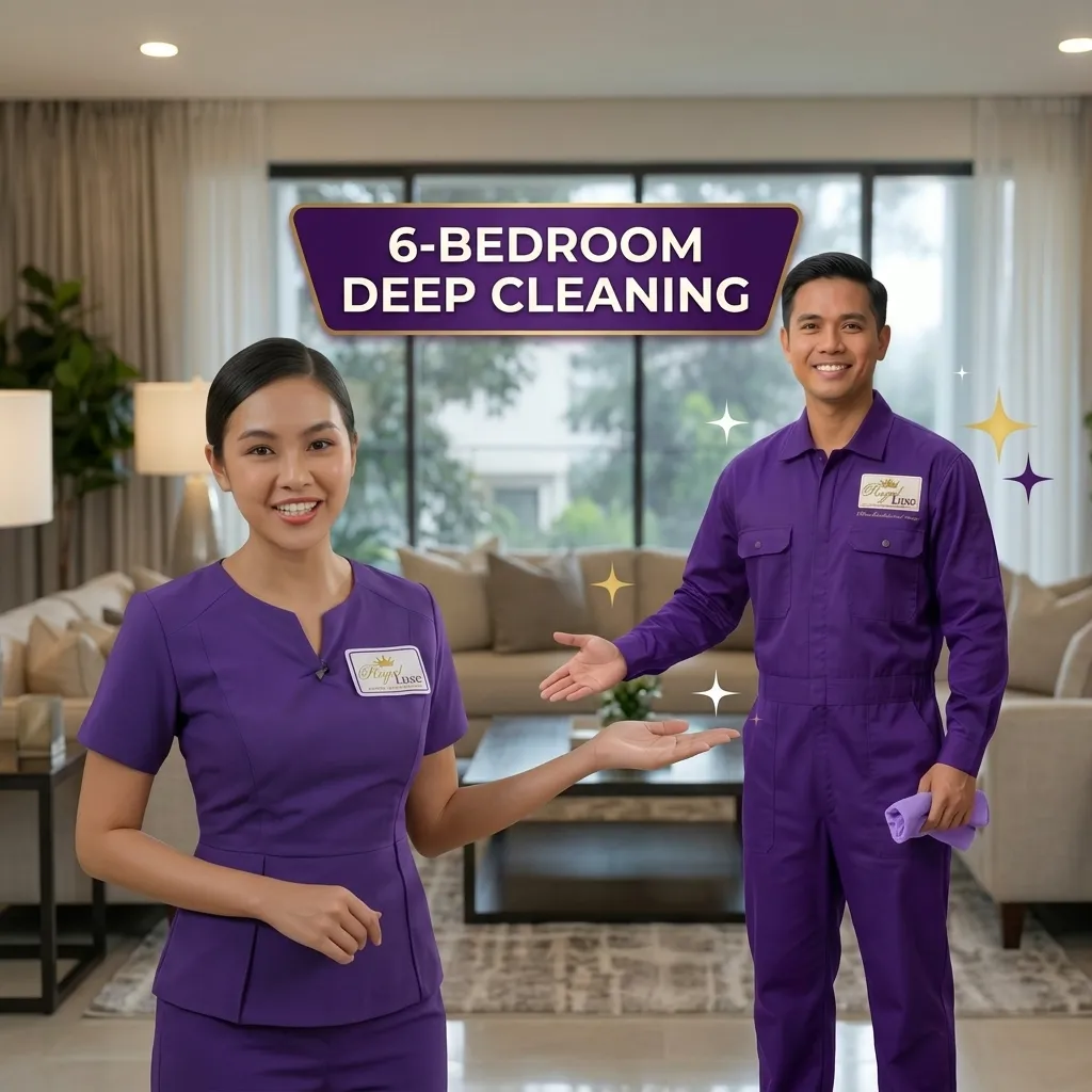 6-Bedroom Deep Cleaning