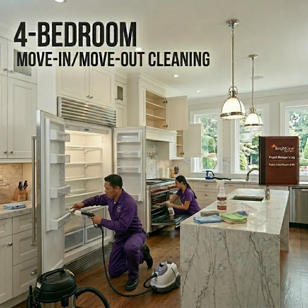 4-Bedroom Move-in/Move-out Cleaning